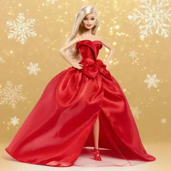 Barbie: Signature Holiday 2026 plavokosa kolekcionarska lutka 32 cm - Mattel slika 5