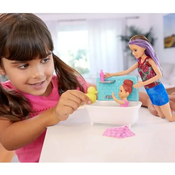 Barbie: Skipper dadilja za kupanje set za igru - Mattel slika 3