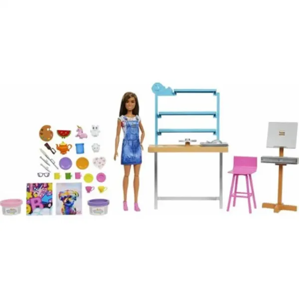 Barbie: Studio igračka sa bebom umjetnicom - Mattel slika 2