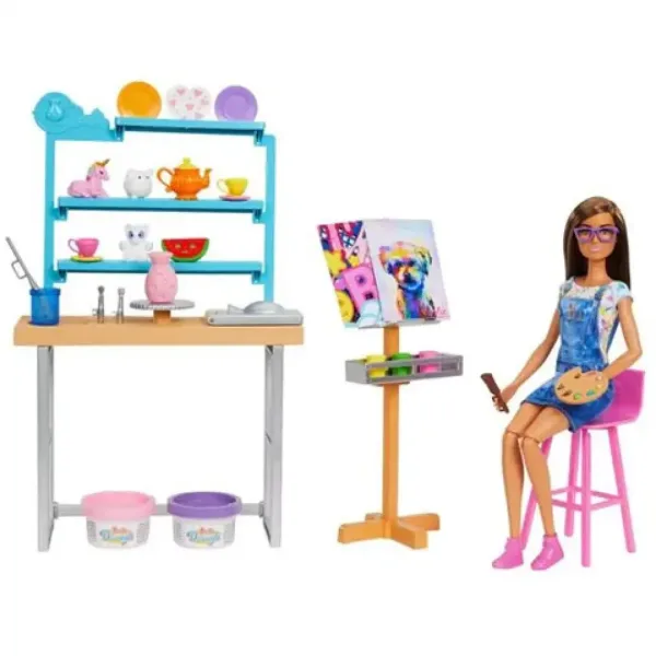 Barbie: Studio igračka sa bebom umjetnicom - Mattel slika 3