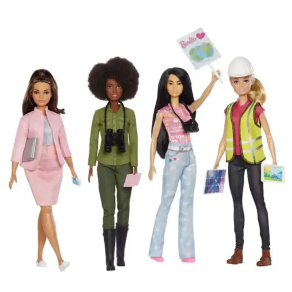 Barbie: Zajedno za Zemlju karijerne lutke, pakiranje od 4 kom - Mattel slika 2