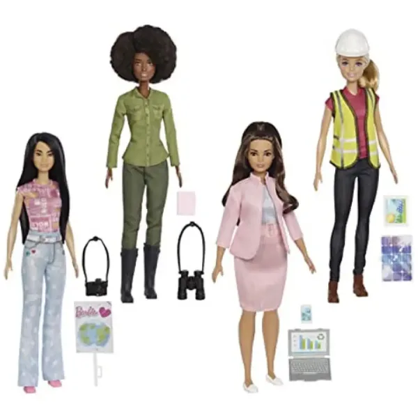 Barbie: Zajedno za Zemlju karijerne lutke, pakiranje od 4 kom - Mattel slika 3