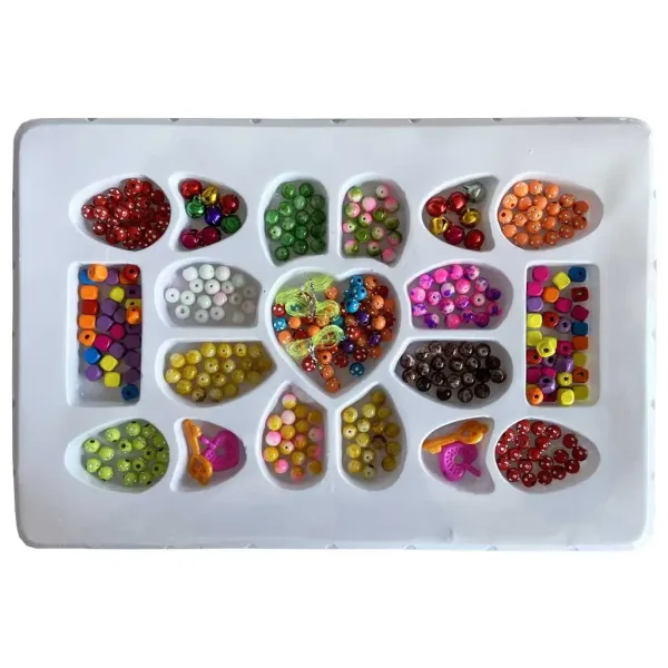 Beads Series: Set za izradu nakita s perlicama i privjescima, 100+ perlica slika 2