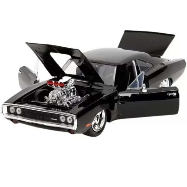 Brzi i žestoki: 1970 Dodge Charger metalni model automobila s figuricom Dominica Torettoa 1/24 - Simba Toys slika 3