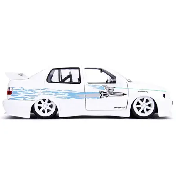 Brzi i žestoki: Jessejev metalni automobil Volkswagen Jetta model 1/24 - Simba Toys slika 3