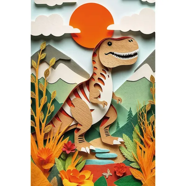 Carstvo dinosaura: T-Rexove avanture, puzzle od 160 dijelova - Trefl slika 2