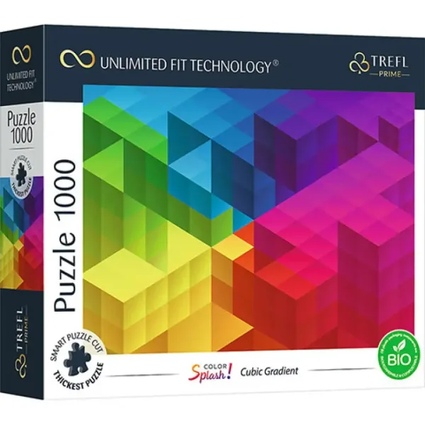 Color Splash Cube gradiens 1000kom UFT puzzle - Trefl slika 1