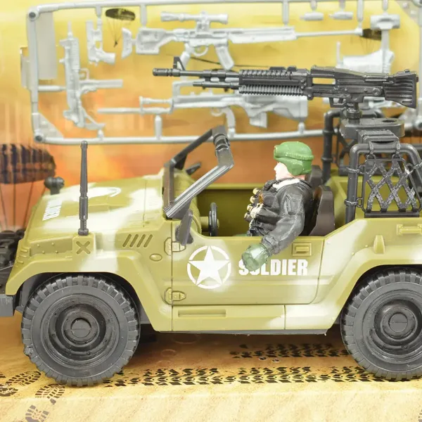 Combat Force 9: Vojno terensko vozilo sa vojnikom i oružjem 22cm slika 3