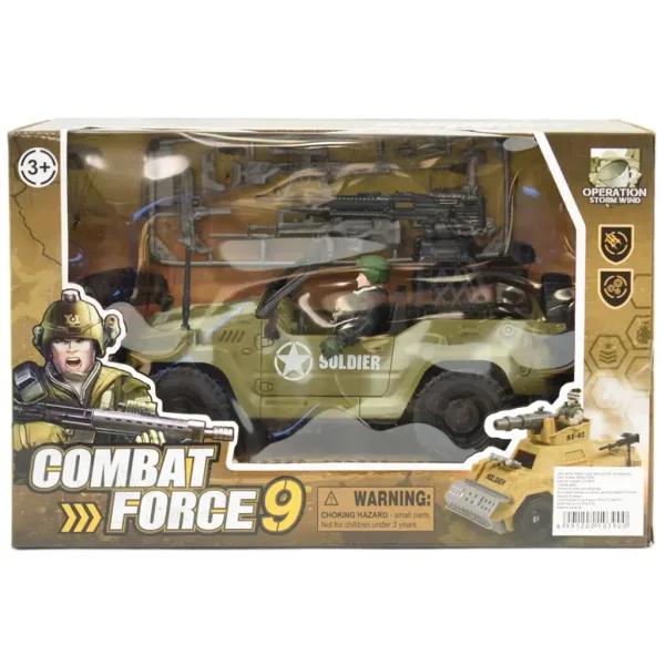 Combat Force 9: Vojno terensko vozilo sa vojnikom i oružjem 22cm slika 6