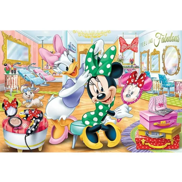 Daisy i Minnie u salonu za uljepšavanje puzzle 100kom - Trefl slika 2