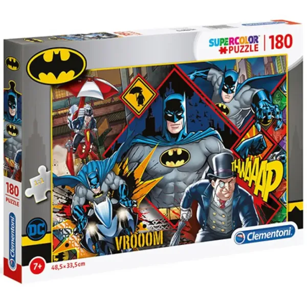 DC Comics Batman Supercolor puzzle 180kom - Clementoni slika 1