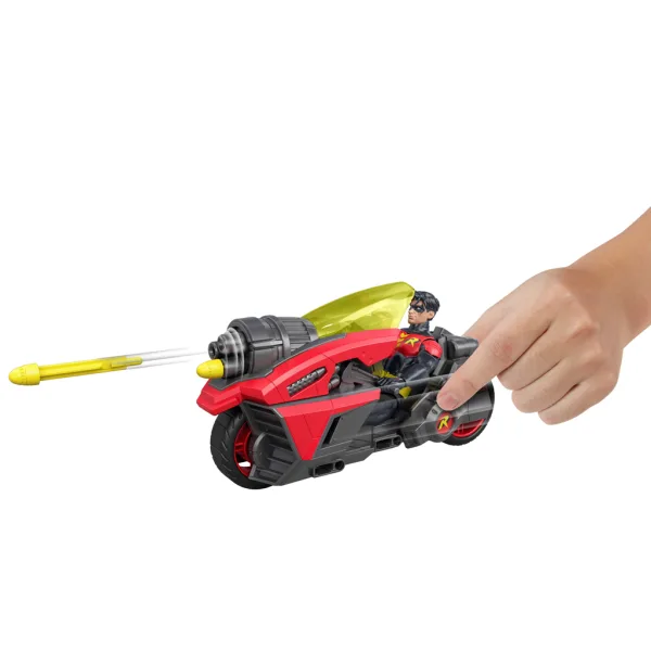 DC Robin akcijska figura s motorom i ispaljivačima raketa – Mattel slika 3