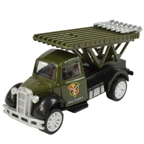 Die-Cast: Vojni mali auto sa zamašnjakom u nekoliko verzija 1/55 slika 3