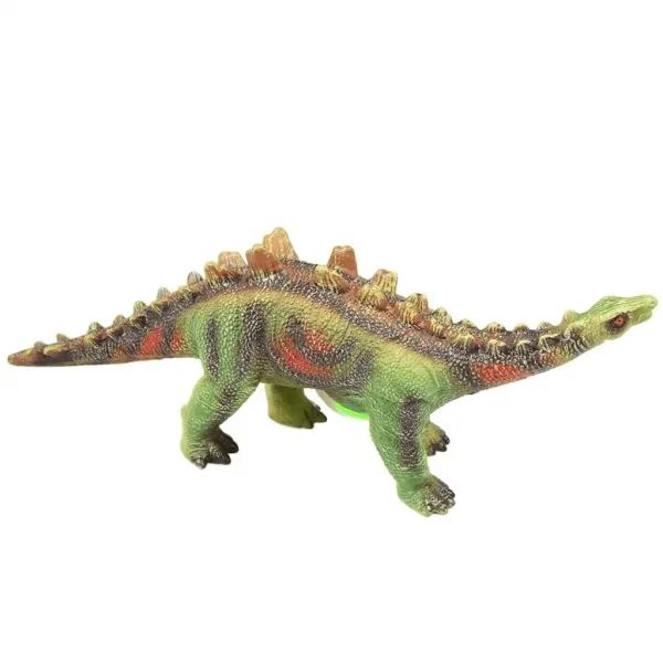 Dino World: Vinilna zvučna figura dinosaura, Stegosaura s pamučnim punjenjem 35 cm slika 2
