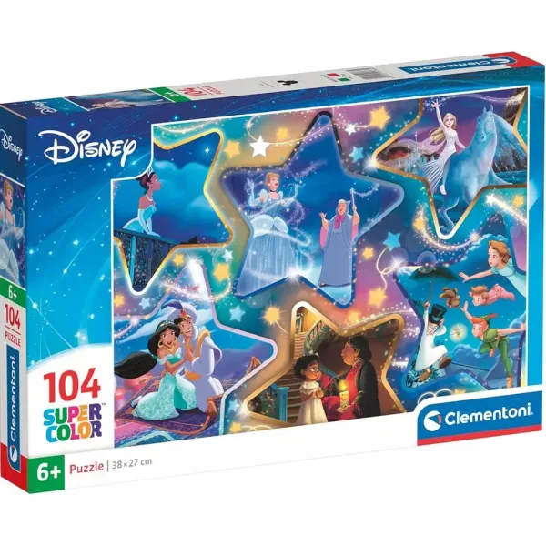 Disney Čarobni trenuci 104-dijelni Supercolor puzzle - Clementoni slika 1