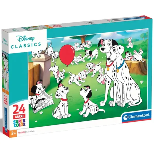Disney klasici: 101 Dalmacija 24 komada maxi supercolor puzzle - Clementoni slika 1