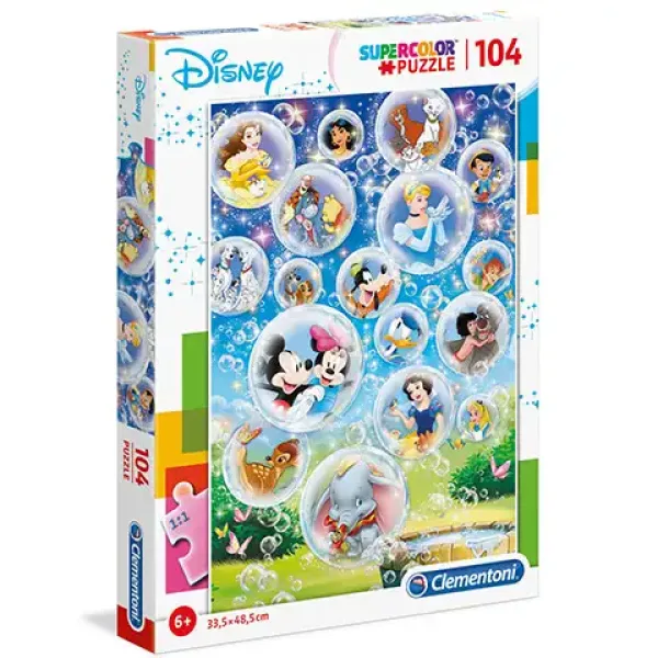 Disney likovi Supercolor puzzle 104kom - Clementoni slika 1