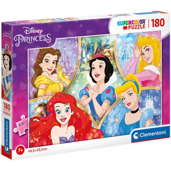 Disney princeze Supercolor 180komp. puzzle - Clementoni slika 1