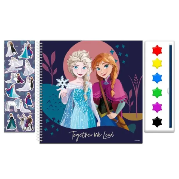 Disney: Snježno kraljevstvo 2. Bojanka s vodenim bojama i naljepnicama slika 2