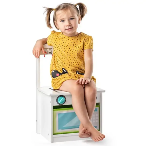 Drvena kuhinja i stolica 2u1 set - Woodyland slika 3