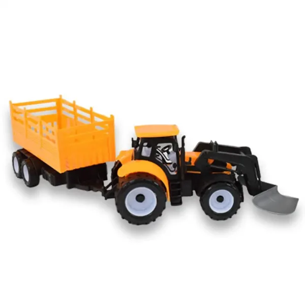 Engineering Truck: Bager traktor radni stroj sa dvoosovinskom prikolicom 45 cm slika 3