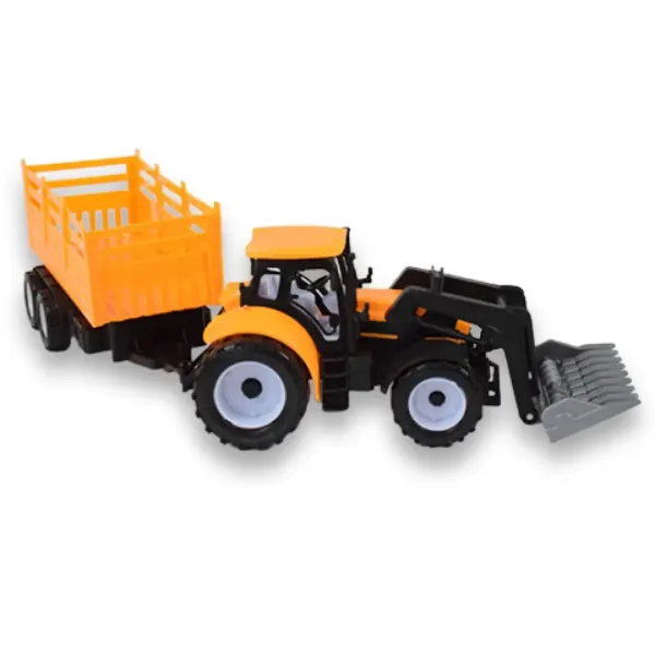Engineering Truck: Bager traktor radni stroj sa dvoosovinskom prikolicom 45 cm slika 4