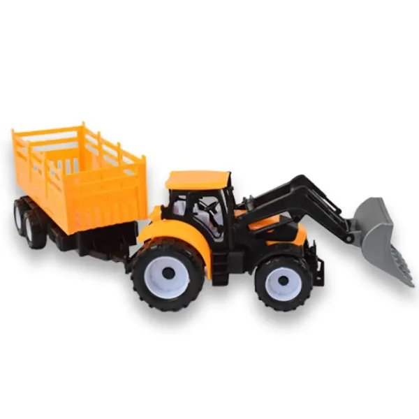 Engineering Truck: Bager traktor radni stroj sa dvoosovinskom prikolicom 45 cm slika 5