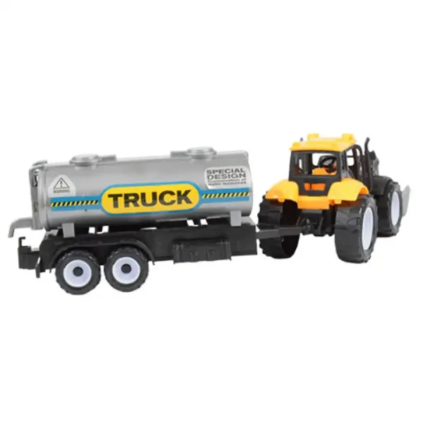 Engineering Truck: Komplet cisterna i prikolica sa traktorom 28cm slika 3