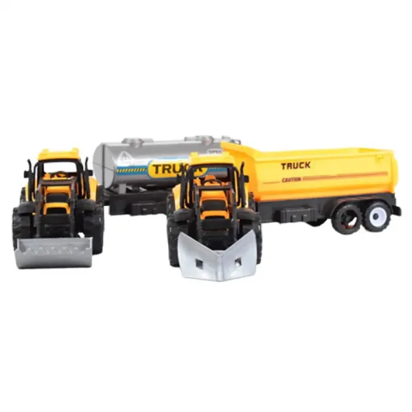 Engineering Truck: Komplet cisterna i prikolica sa traktorom 28cm slika 4