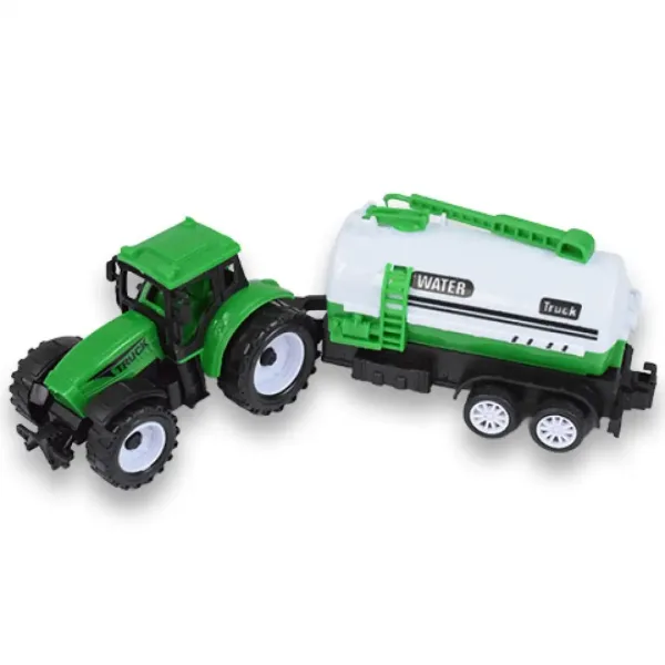 Farm Truck: Zeleni dvodijelni traktorski set s prikolicom slika 3