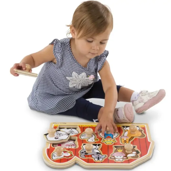 Farm drvo oblik slagalica s ručkom - Melissa & Doug slika 2