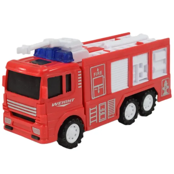 Fire Truck: Vatrogasno vozilo na zamašnjak u nekoliko verzija 13cm slika 4