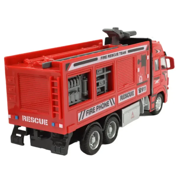 Fire Truck: Vatrogasno vozilo s kranom na zamašnjaku sa svjetlom i zvukom 20 cm slika 4