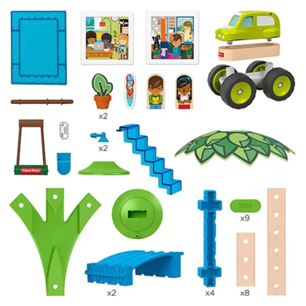 Fisher-Price: Wonder Makers set za izgradnju obalnog bungalova 35kom - Mattel slika 2
