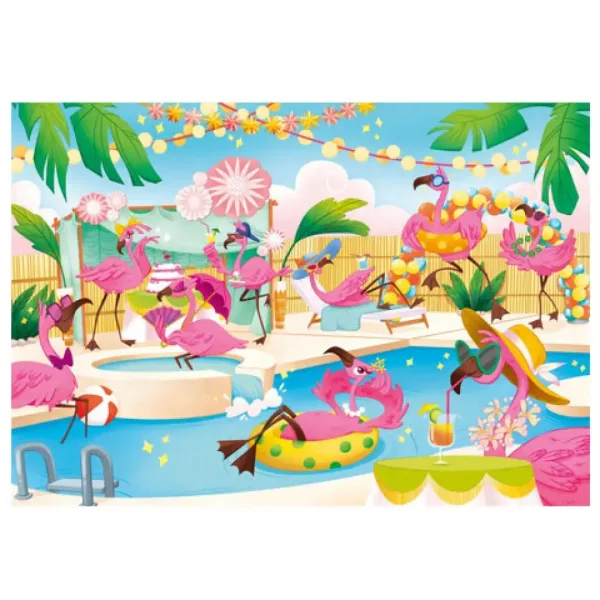Flamingo party puzzle 104kom - Clementoni slika 2