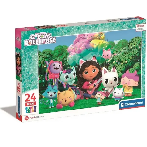 Gabi kućica za lutke: Maxi Super Color Puzzle 24 komada - Clementoni slika 1