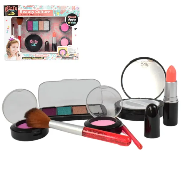 Girl's Creator: Realističan set šminke s ružem za usne, šminkom i četkicama slika 1