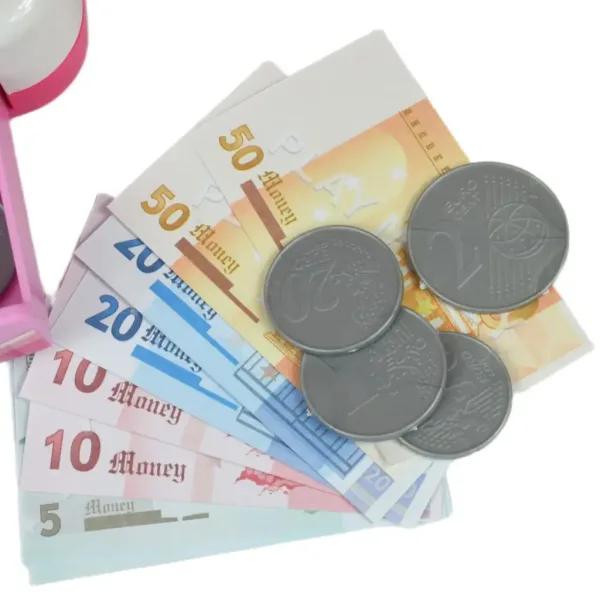 Happy Shopping: Elektronska blagajna bijelo-roza sa zvukom i dodacima 22,5x17cm slika 9