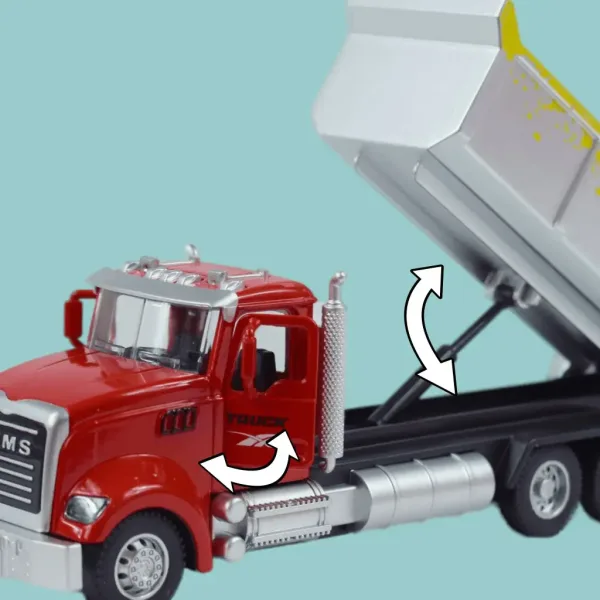Heavy Duty Truck: Metalni model kamiona kipera na povlačenje s vratima koja se otvaraju 1/36 slika 6