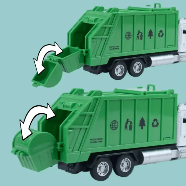 Heavy Duty Truck:  Model metalnog kamiona za selektivno prikupljanje otpada koji se može povući unat slika 6