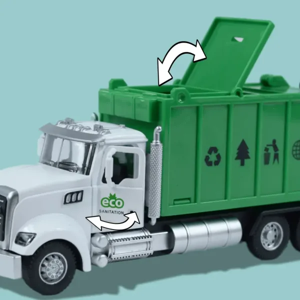 Heavy Duty Truck:  Model metalnog kamiona za selektivno prikupljanje otpada koji se može povući unat slika 7