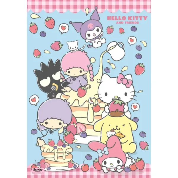Hello Kitty i prijatelji Slatke poslastice 1000 komadni puzzle – Clementoni slika 2