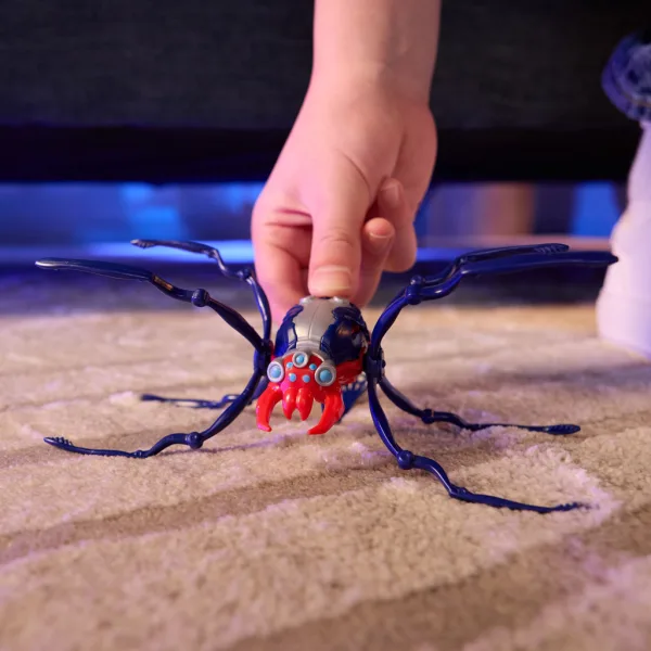 Hex Bots: Skitter Bot interaktivni robot pauk – plavi-crveni - Spin Master slika 3