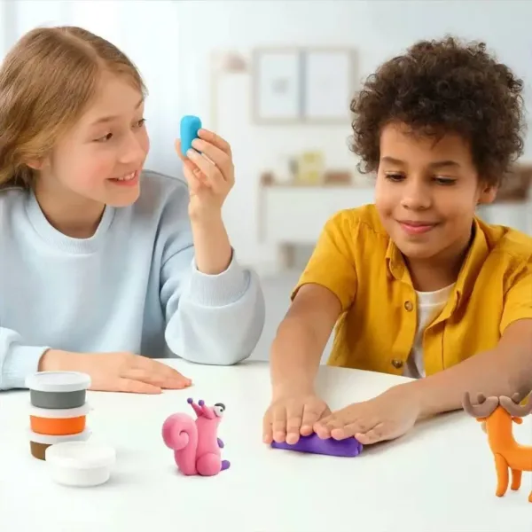 Hey Clay: Veliki set plastelina s aplikacijom za telefon - Šumske životinje slika 4