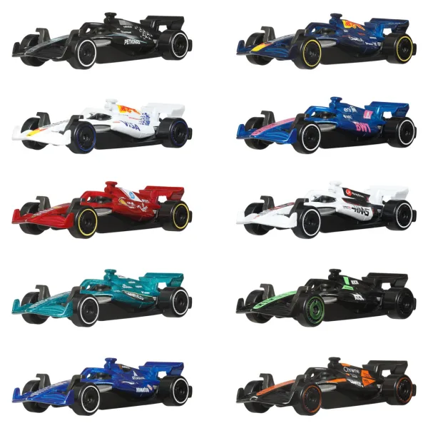 Hot Wheels Autići: F1 Set od 10 Komada - Mattel slika 2