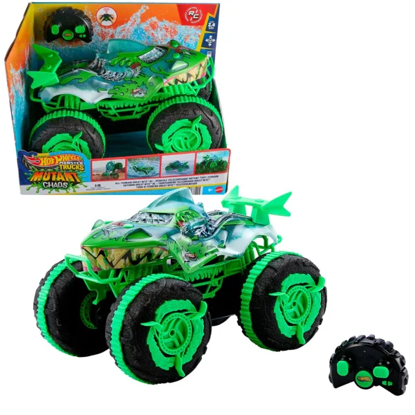 Hot Wheels Monster Trucks Daljinski Amfibijski Great Bite 1/15 - Mattel slika 2