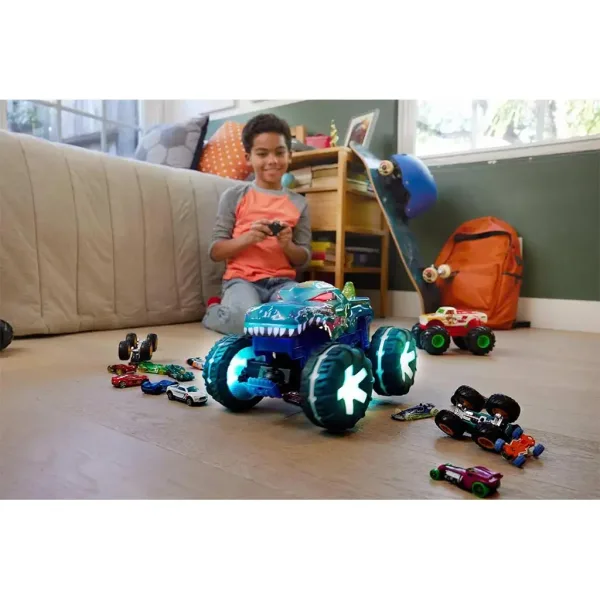 Hot Wheels Monster Trucks: Daljinski interaktivni Mega Wrex monster auto - Mattel slika 3