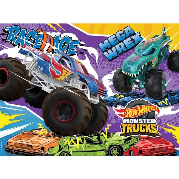 Hot Wheels Monster Trucks slagalica od 48 dijelova 35x25 cm - Lisciani slika 2