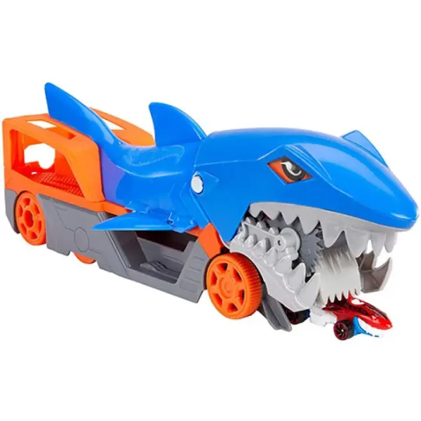 Hot Wheels: Set igračaka sa malim automobilom, morski pas koji jede automobile - Mattel slika 3