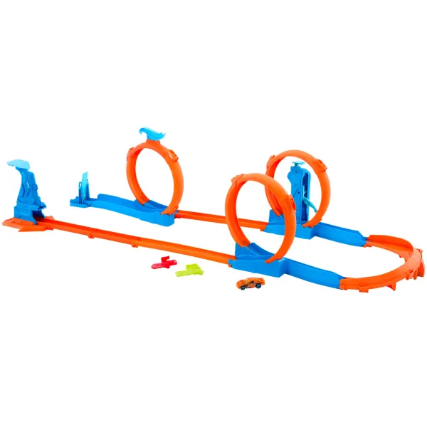 Hot Wheels: Set za kreiranje staze s trostrukim petljama - Mattel slika 2